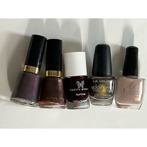 Set of 5 Fall Colored Nail Polishes Revlon